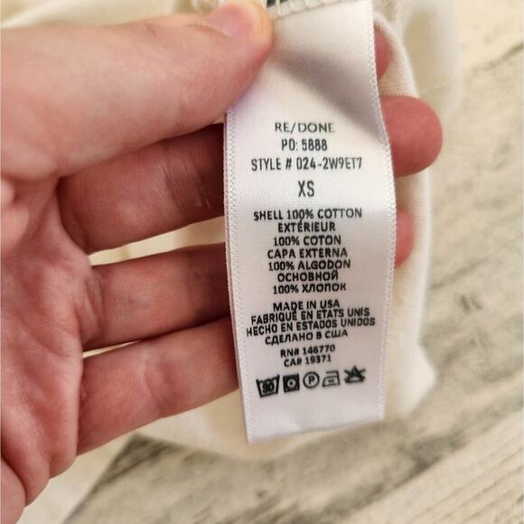 Re/Done 90s Easy 'Surf Sex Sun' T-Shirt Vintage White Short Sleeve Size XS - Picture 5 of 8